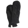 Nirvana Designs Side Cable Knit Mittens In Black