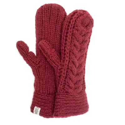Nirvana Designs Soho Mittens In Burgundy