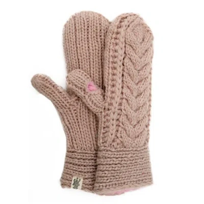Nirvana Designs Soho Mittens In Pink Quartz