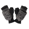 Nirvana Designs Speckle Knit Mittens In Black