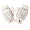 Nirvana Designs Speckle Knit Mittens In White