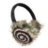 Nirvana Designs Spiral Earmuffs In Charcoal/pink