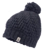 Nirvana Designs Swirl Pom Beanie In Charcoal