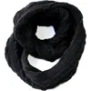 Nirvana Designs Trinitas Lined Infinity Scarf In Black