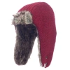 Nirvana Designs Winter Trapper Hat In Burgundy