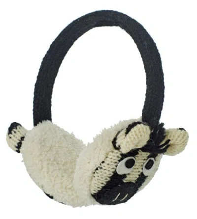 Nirvana Designs Zebra Earmuffs In White