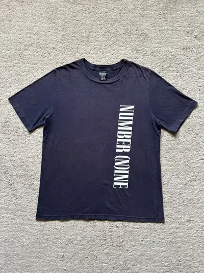 Pre-owned Nirvana X Number N Ine 2000s Number Nine Sun Faded Logo Tshirt