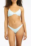 Nirvanic Aix Underwire Bikini Top In Eco Natural In Blue
