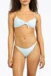 Nirvanic Bahama String Bikini Bottom In Eco Natural In Multi