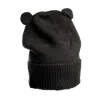 Nirvanna Designs Bear Cub Ears Hat In Black