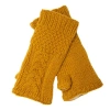 Nirvanna Designs Cable Handwarmers In Gold