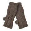 Nirvanna Designs Cable Handwarmers In Brown