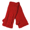 Nirvanna Designs Cable Handwarmers In Red