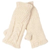 Nirvanna Designs Cable Handwarmers In Neutral