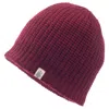 Nirvanna Designs Cardigan Knit Beanie In Burgundy In Red
