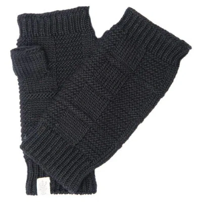 Nirvanna Designs Checkered Handwarmers In Black
