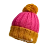 Nirvanna Designs Cherry Pom Hat In Honey/pop Pink
