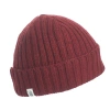 Nirvanna Designs Clyde Rib Fold Cap In Burgundy