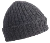 Nirvanna Designs Clyde Rib Fold Cap In Charcoal