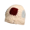 Nirvanna Designs Crochet Patch Hat In White