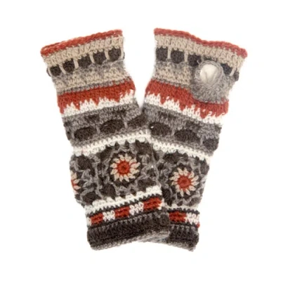 Nirvanna Designs Dreams Crochet Handwarmers In Multi