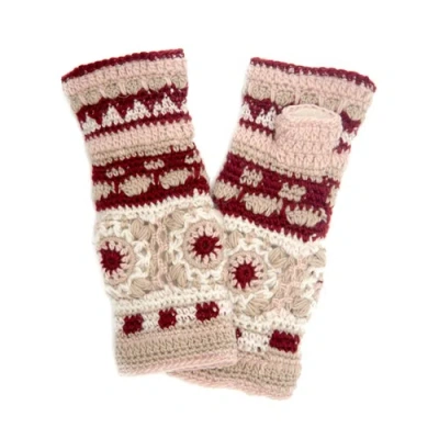 Nirvanna Designs Dreams Crochet Handwarmers In Multi