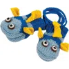 Nirvanna Designs Fish Mittens In Blue