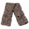 Nirvanna Designs Flower Crochet Handwarmers In Gray