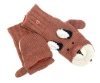 Nirvanna Designs Fox Cover Mittens In Brown
