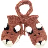 Nirvanna Designs Fox Mittens In Brown