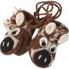 Nirvanna Designs Giraffe Mittens In Brown