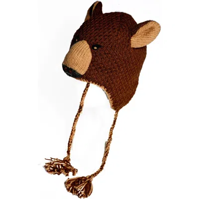 Nirvanna Designs Grizzly Hat In Brown