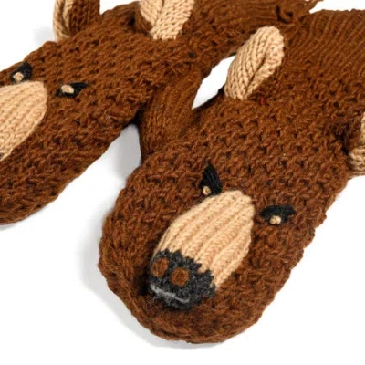 Nirvanna Designs Grizzly Mittens In Multi