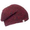 Nirvanna Designs Marich Pattern Long Pull On Cap In Burgundy