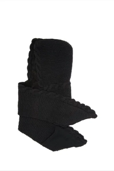 Nirvanna Designs Men's Hoody Pocket Scarf In Black