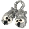 Nirvanna Designs Owl3 Mittens In Grey