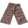 Nirvanna Designs Reverse Step Handwarmers In Brown