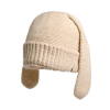 Nirvanna Designs Rib Earpup Hat In White