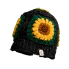 Nirvanna Designs Sunflower Sun Hat In Charcoal
