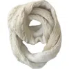 Nirvanna Designs Trinitas Lined Infinity Scarf In Neutral