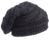 Nirvanna Designs Triple Braid Cable Slouch In Black