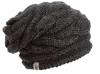 Nirvanna Designs Triple Braid Cable Slouch In Charcoal