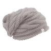 Nirvanna Designs Triple Braid Cable Slouch In Linen