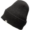 Nirvanna Designs Troubadour Rib Fold Beanie In Black