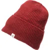 Nirvanna Designs Troubadour Rib Fold Beanie In Burgundy