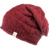 Nirvanna Designs Wave Slouch In Burgundy