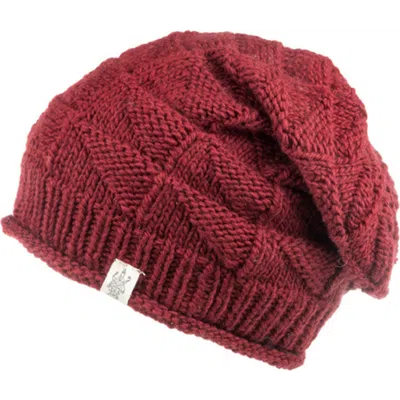 Nirvanna Designs Wave Slouch In Burgundy