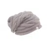 Nirvanna Designs Triple Braid Cable Slouch In Gray