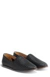 Nisolo Alejandro Water Resistant Woven Loafer In Black
