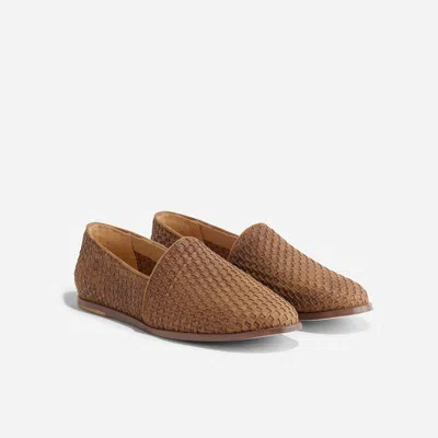 Nisolo Alejandro Woven Slip-on 2.0 Woven Tobacco In Animal Print